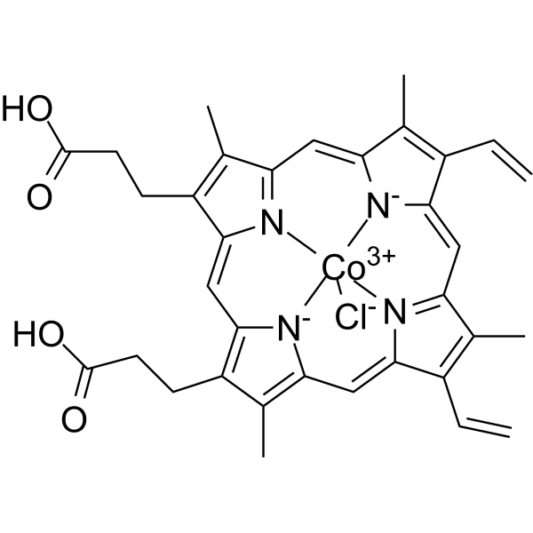 Co(III) protoporphyrin IX chloride (Protoporphyrin IX cobaltic chloride) 102601-60-5